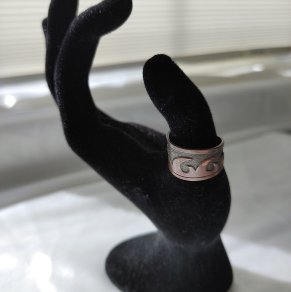 Brazil copper wave cuff ring adjustable large - Picture 8 of 11